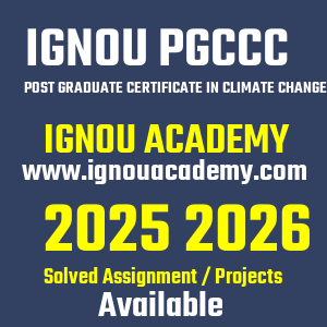 IGNOU PGCCC SOLVED ASSIGNMENT 2025 2026